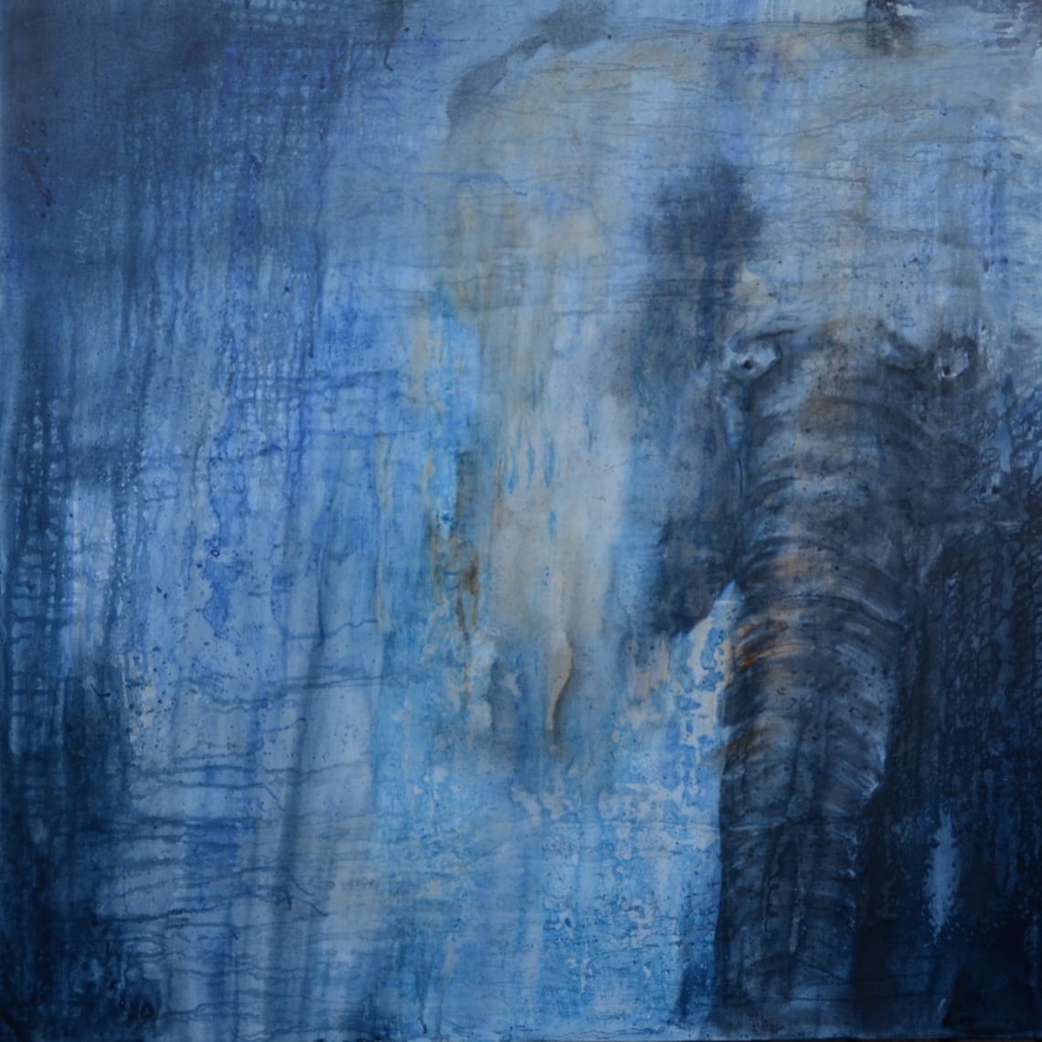 Blå elefant/ Blue Elephant (SOLD)