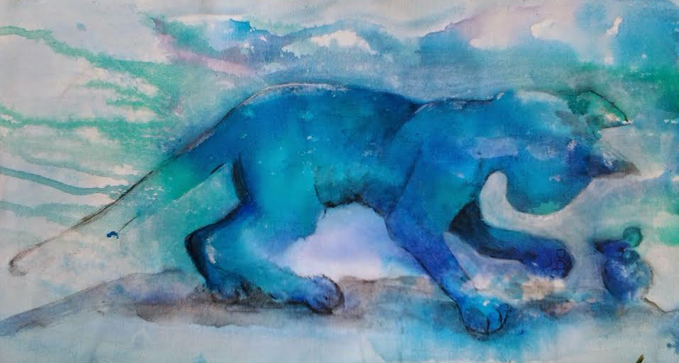 Katt og mus / Cat and mouse (SOLD)