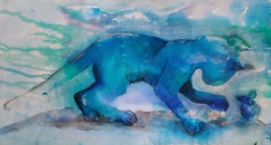 Katt og mus / Cat and mouse (SOLD)
